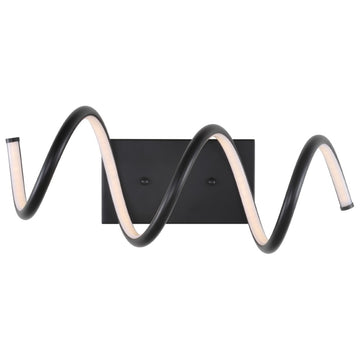 Scribble 7" Modern Metal Integrated LED Vanity Light Sconce - JONATHAN Y